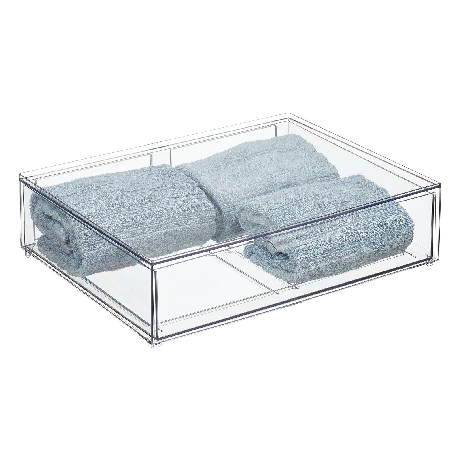 Foto 7 | Papelera Organizadora De Almacenamiento Mdesign Lumiere Collection  Transparente - Venta Internacional.