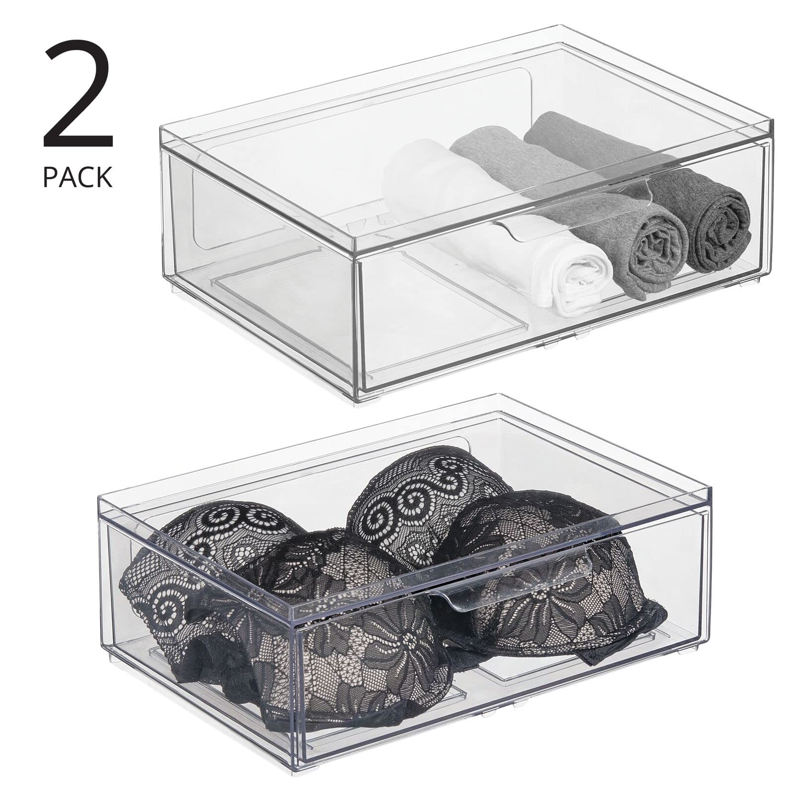 Foto 3 pulgar | Papelera Organizadora De Almacenamiento Mdesign Lumiere Con Cajón Delantero - Venta Internacional.