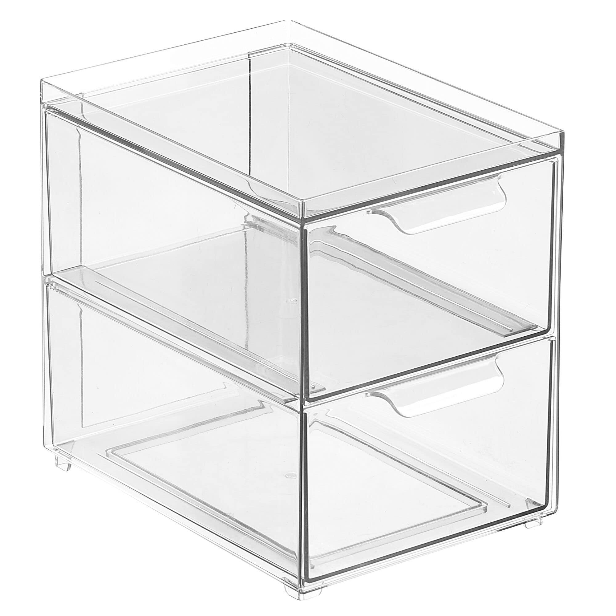 Foto 4 | Contenedores De Almacenamiento Mdesign Apilables Con 2 Cajones  Paquete De 4 - Venta Internacional.