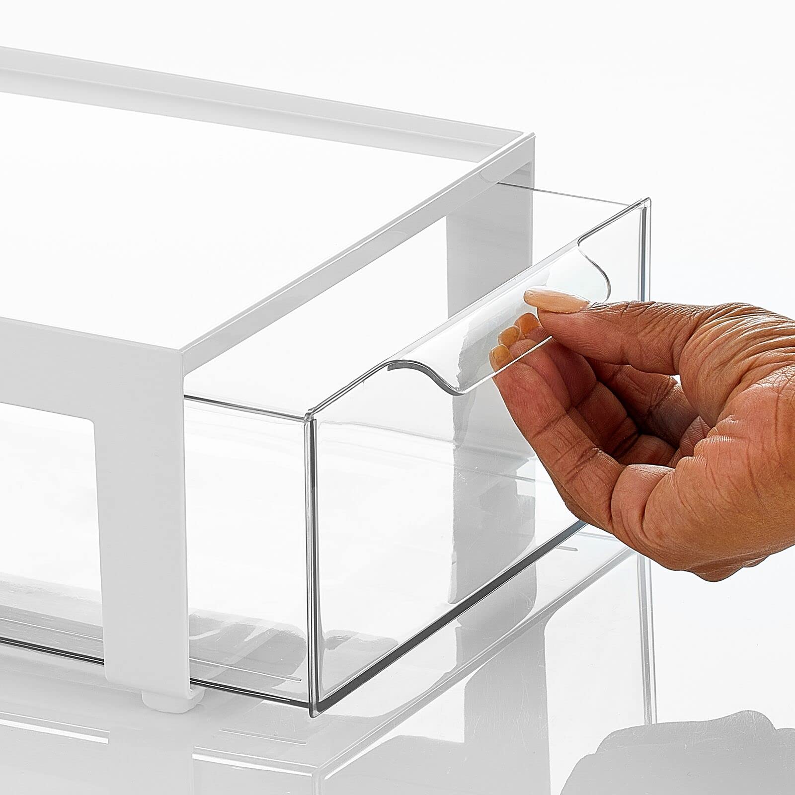Foto 6 pulgar | Papelera Organizadora De Almacenamiento Mdesign Lumiere Con Cajón Extraíble  Paquete De 2 - Venta Internacional.