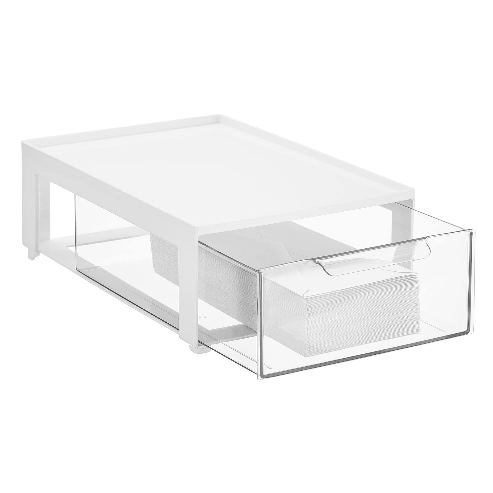 Foto 7 | Papelera Organizadora De Almacenamiento Mdesign Lumiere Con Cajón Extraíble  Paquete De 2 - Venta Internacional.