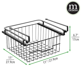 Foto 3 | Cajonera Plegable Colgante Con Diseño M Compacta De Metal Negro - Venta Internacional.