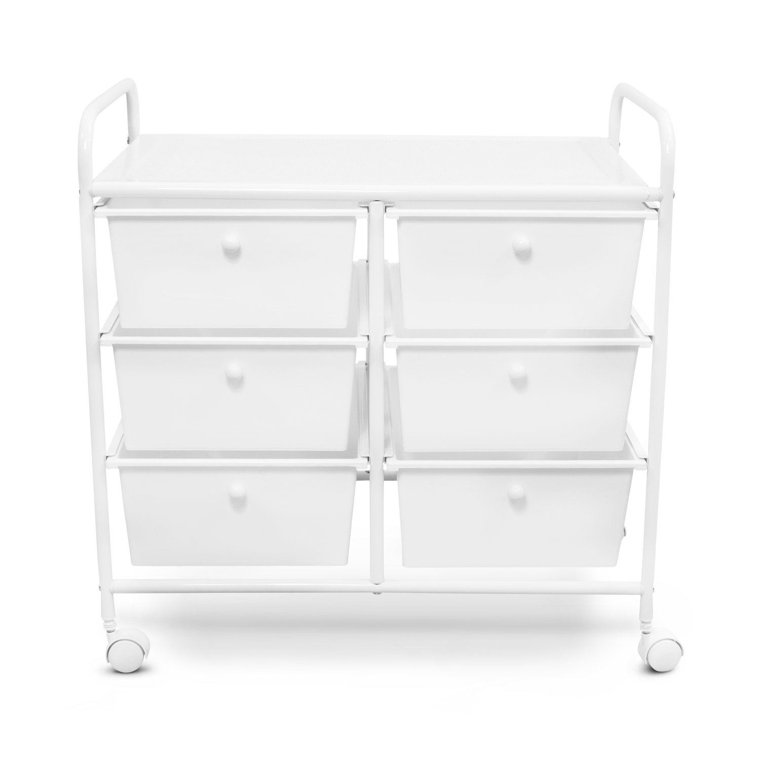 Carrito Organizador De Cocina Andromeda Inc  color Blanco 6 Niveles