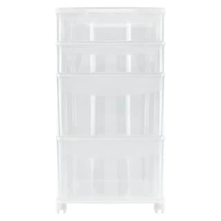 Foto 1 | Gabinete Organizador Liftor 8450 color Blanco 4 Cajones Altos con Ruedas