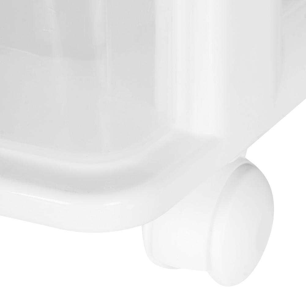 Foto 5 pulgar | Gabinete Organizador Liftor 8450 color Blanco 4 Cajones Altos con Ruedas