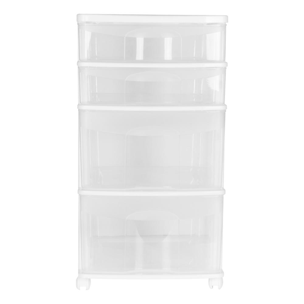 Foto 7 pulgar | Gabinete Organizador Liftor 8450 color Blanco 4 Cajones Altos con Ruedas