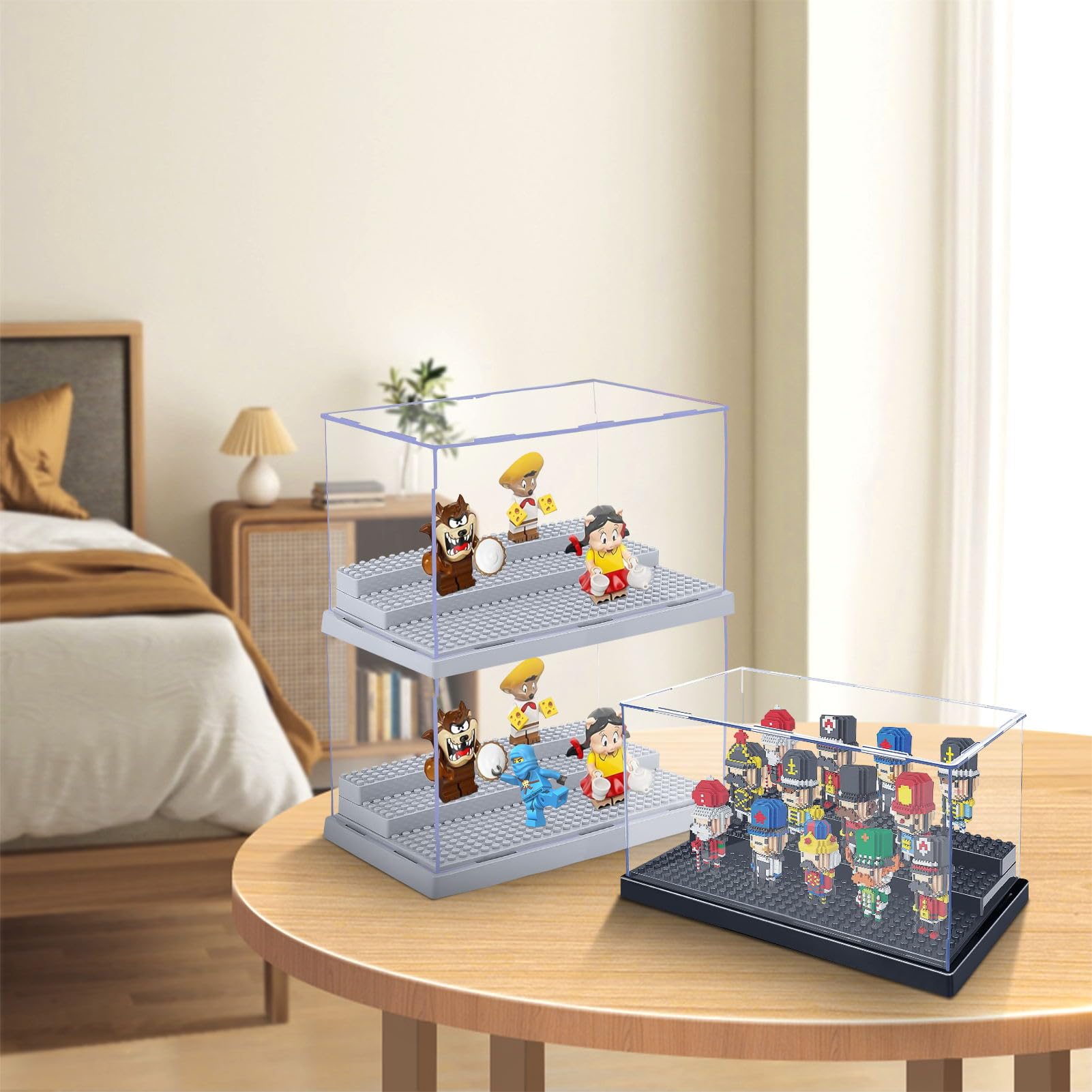 Foto 6 | Vitrina Genérica De Acrílico Negro Para Minifiguras Para 35 Figuras - Venta Internacional.