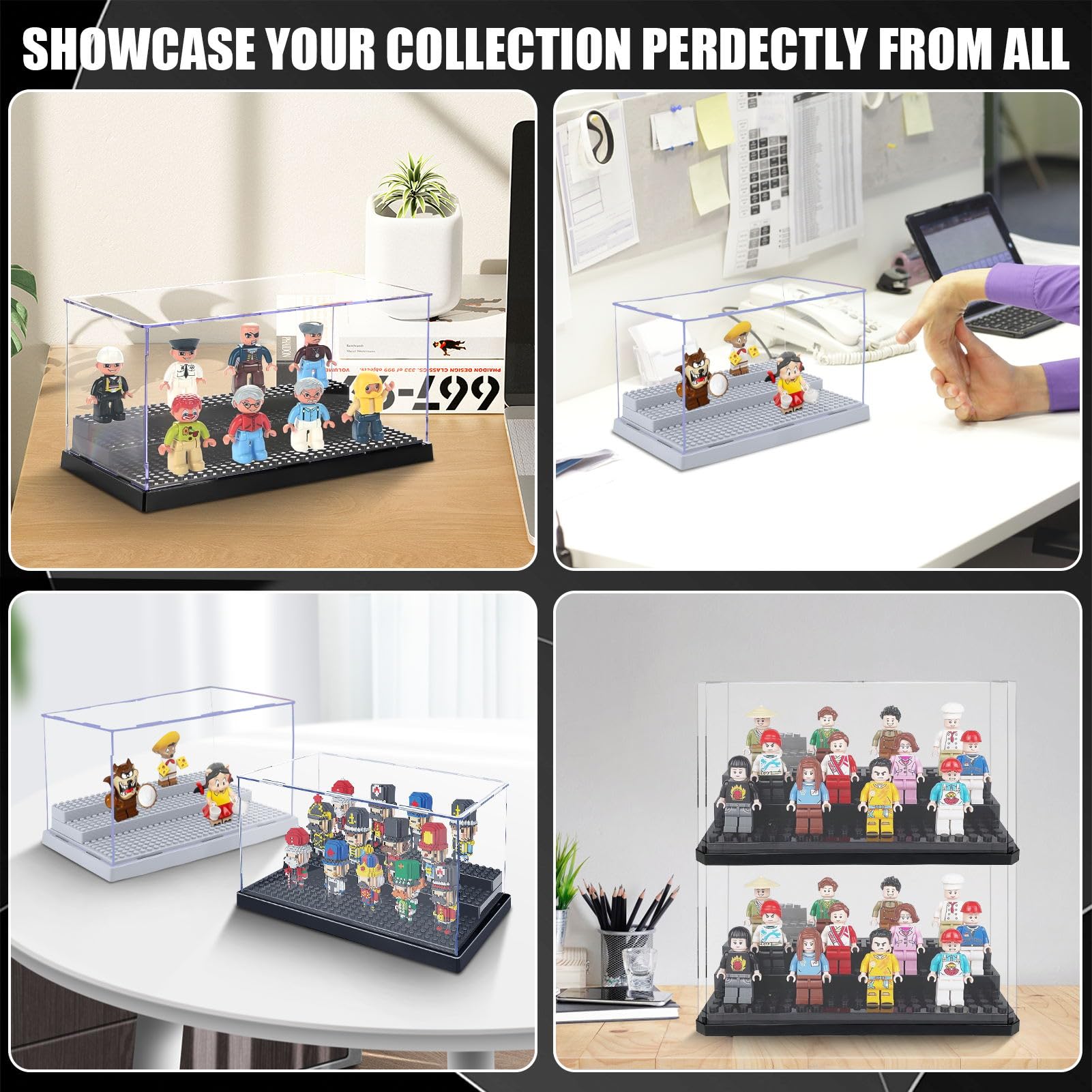 Foto 7 | Vitrina Genérica De Acrílico Negro Para Minifiguras Para 35 Figuras - Venta Internacional.