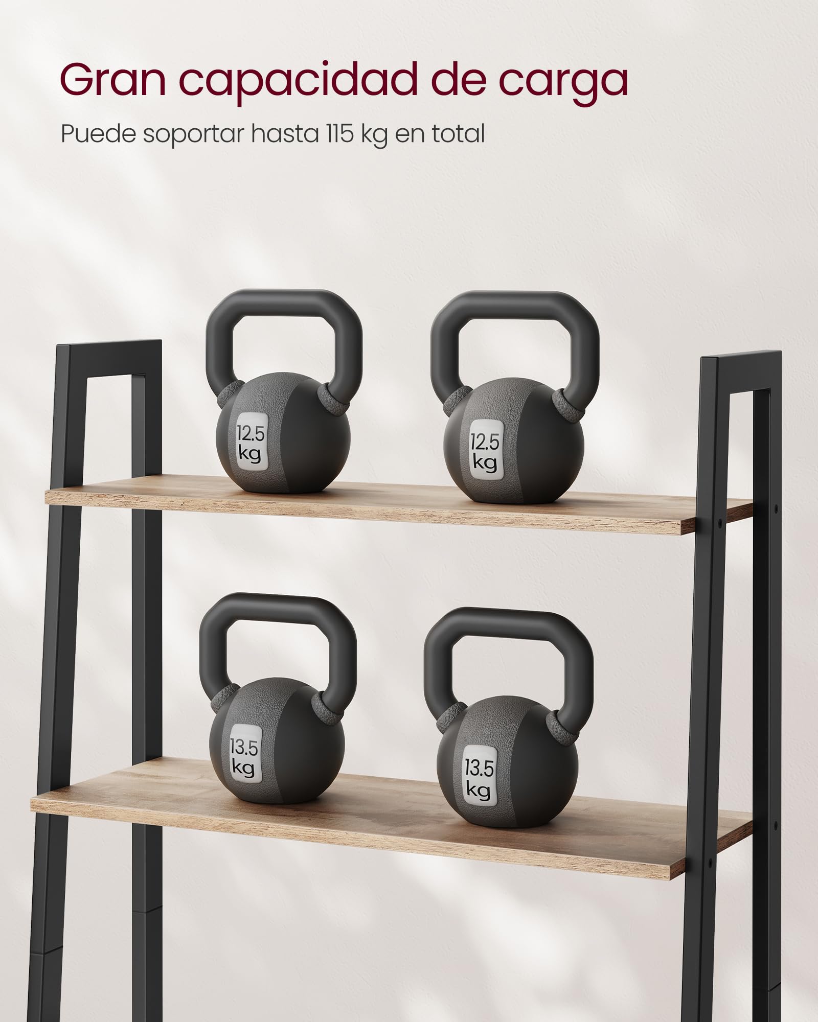 Foto 5 pulgar | Estante Tipo Escalera Shelf Vasagle De 4 Niveles Para Sala De Estar O Dormitorio