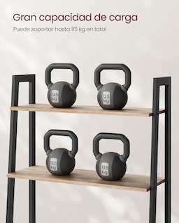 Foto 4 | Estante Tipo Escalera Shelf Vasagle De 4 Niveles Para Sala De Estar O Dormitorio