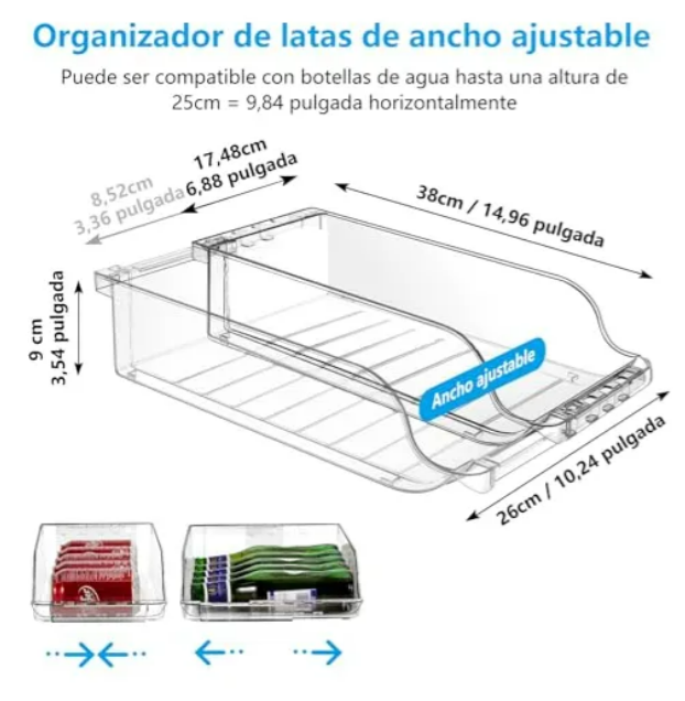 Foto 3 pulgar | Organizador Xtellar De Latas De Refresco Para Nevera