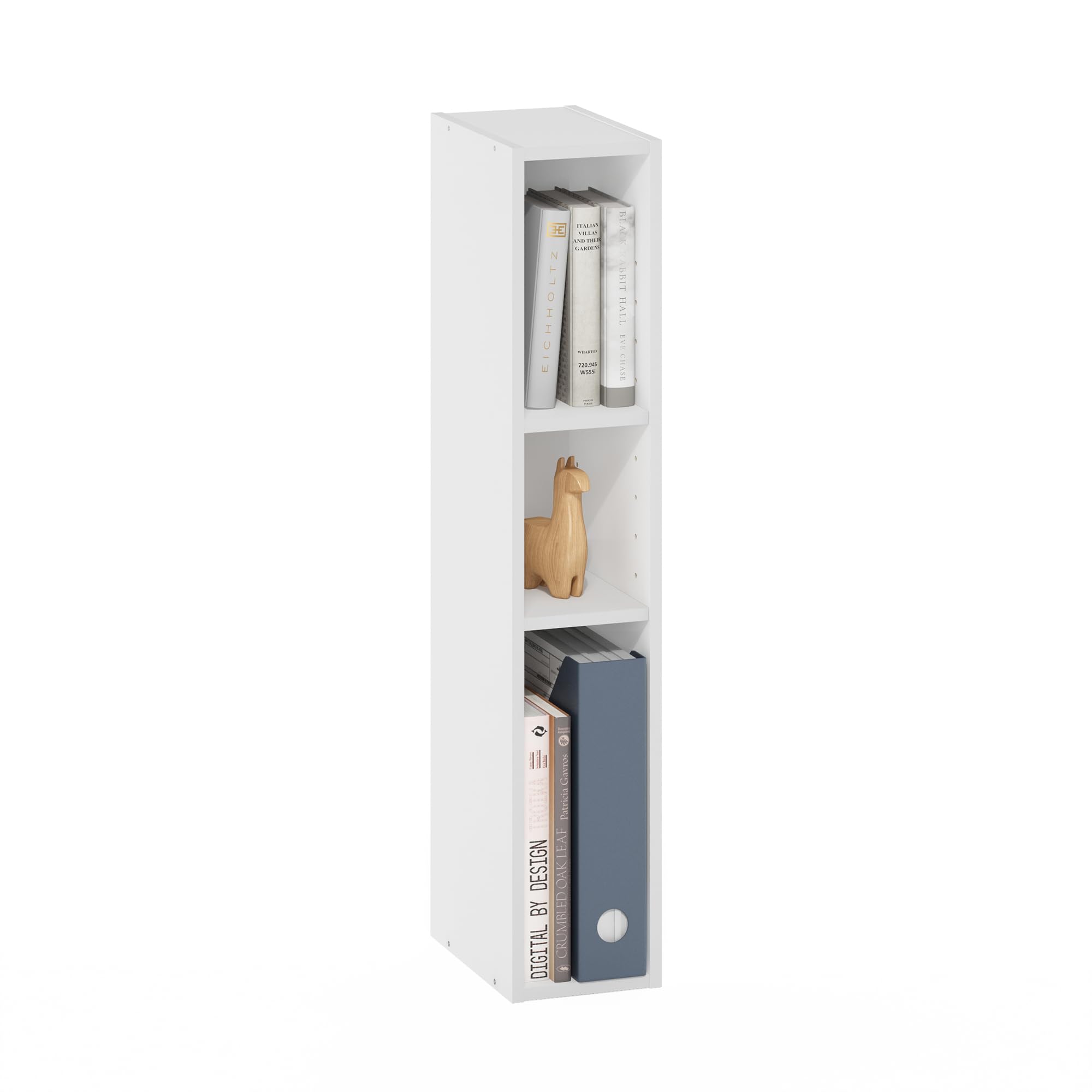 Foto 5 pulgar | Estantería De Almacenamiento Furinno Fulda, 3 Niveles, Blanca, 15 Cm - Venta Internacional.