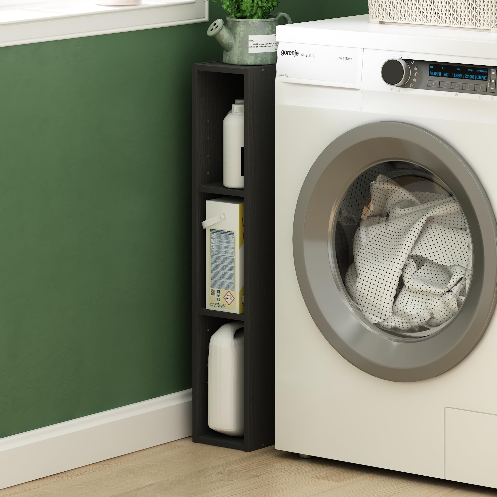 Foto 3 | Estantería De Almacenamiento Furinno Fulda, 3 Niveles, Blackwood - Venta Internacional.