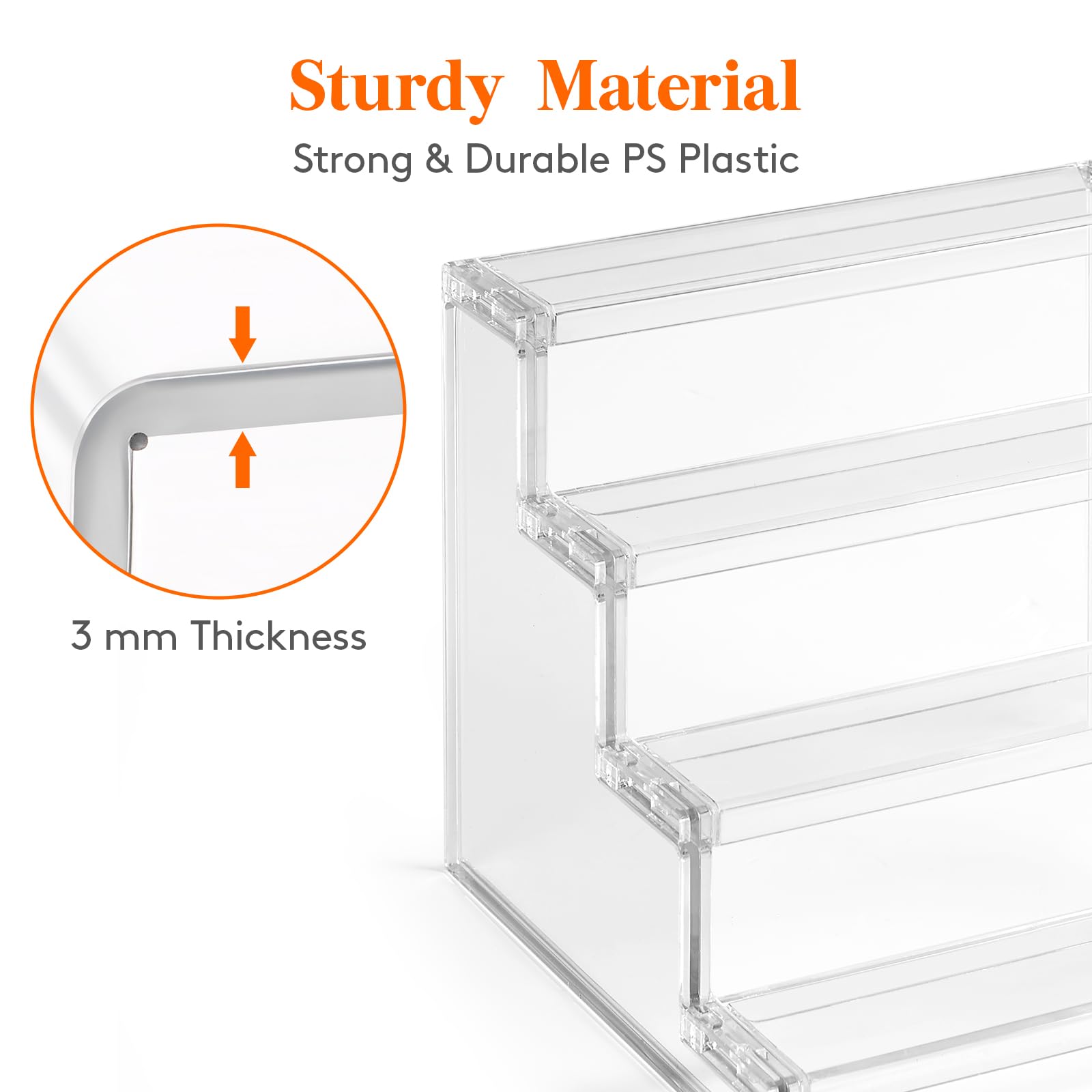Foto 7 pulgar | Soporte Elevador De Pantalla Lifewit, 4 Niveles, Plástico Transparente, 22,83 Cm, Paquete De 1 - Venta Internacional.