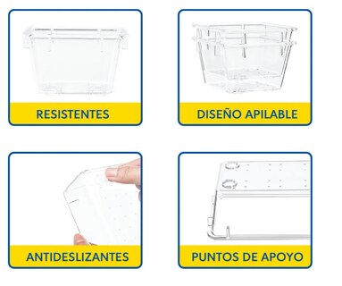 Foto 3 | Kit Xtellar De Contenedores Organizadores Plástico Premium, Pack De 25 Multiusos