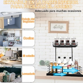 Foto 3 | Set De 2 Organizadores Xtellar Premium Para Gabinetes Y Baños Con 2 Niveles