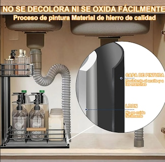 Foto 4 | Set De 2 Organizadores Xtellar Premium Para Gabinetes Y Baños Con 2 Niveles