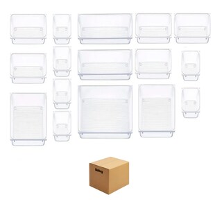 Foto 1 | Organizador De Cajones Joyas Maquillaje 16 Pzas De Plástico Belug Transparente