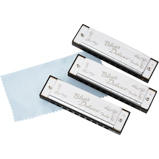 Foto 4 | Harmonica Fender Blues Deluxe, Paquete De 3 Con Funda (c, G, A) - Venta Internacional.