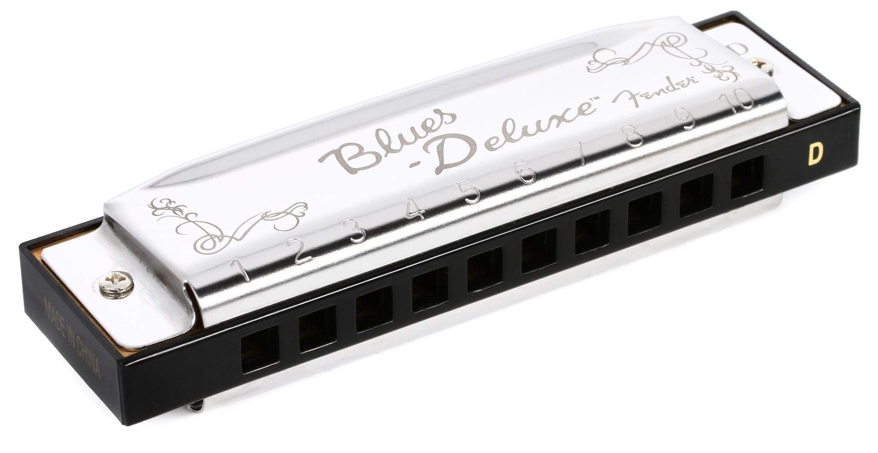 Armónica Fender Blues Deluxe Key D Con Funda Ventilada - Venta Internacional. $596