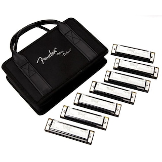 Foto 1 | Harmonica Fender Blues Deluxe, Paquete De 7 Con Funda (c, G, A, D, F, E, Bb) - Venta Internacional.