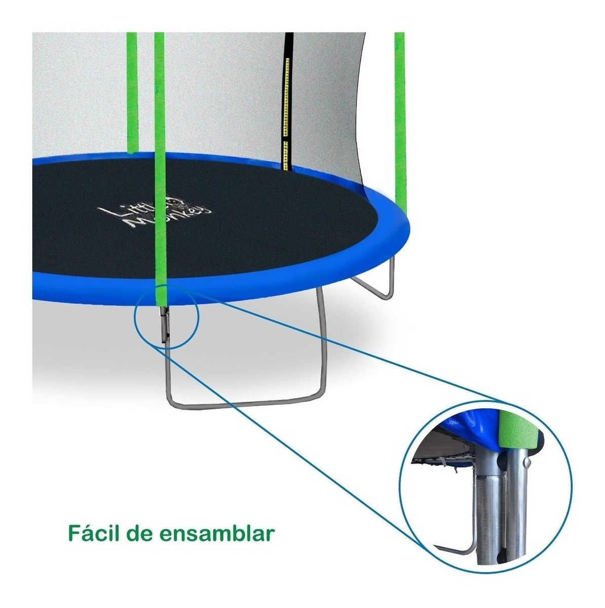 Foto 3 pulgar | Trampolin Brincolin Infantil Jumbo Red De Seguridad Uso Rudo 15ft