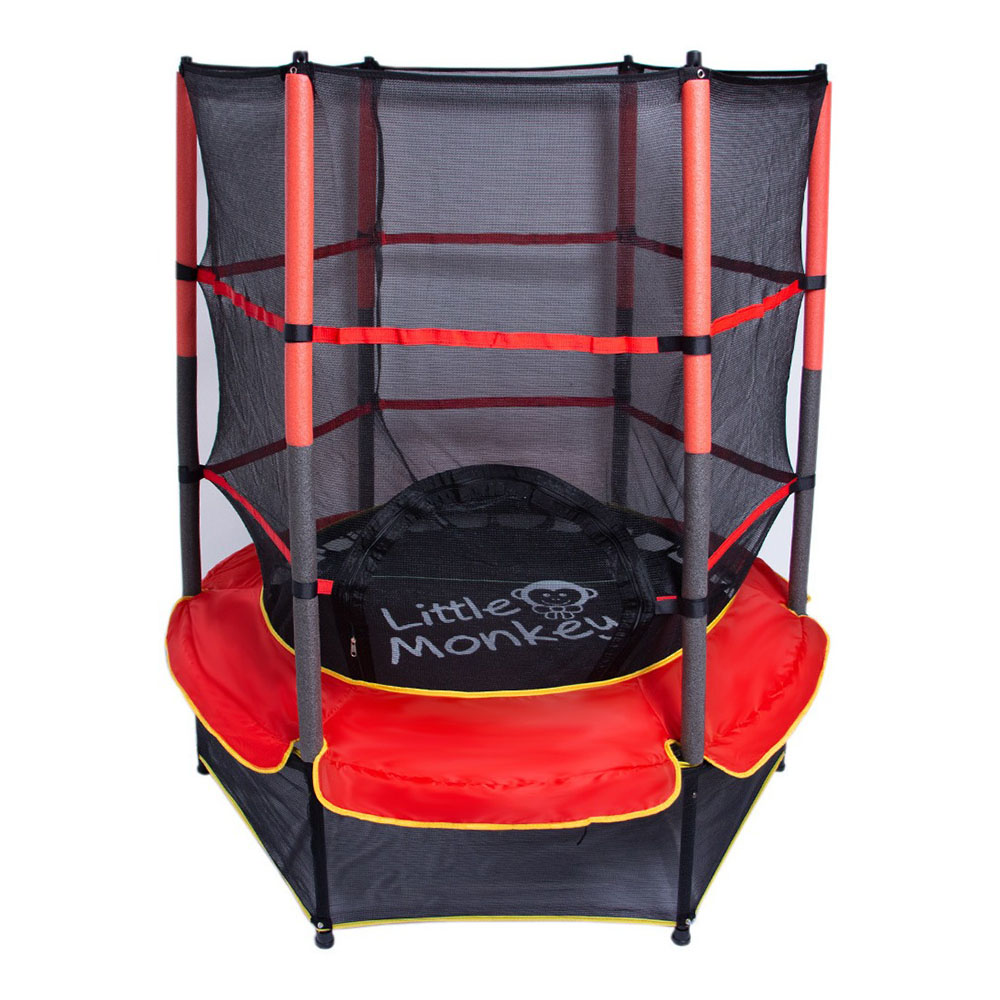 Brincolin Trampolin Infantil Con Red 1.4m Uso Rudo Rojo