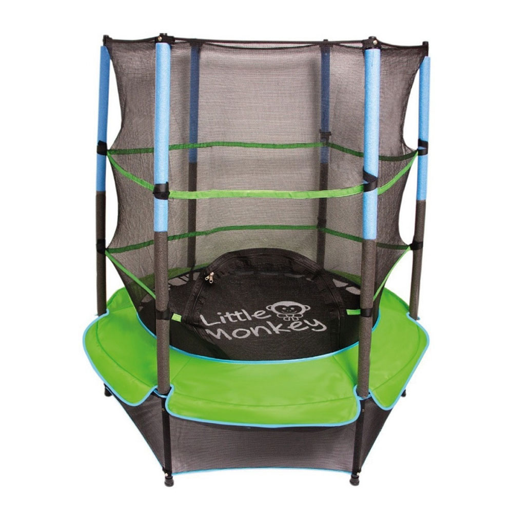 Foto 2 pulgar | Brincolin Trampolin Infantil Con Red 1.4m Uso Rudo Verde