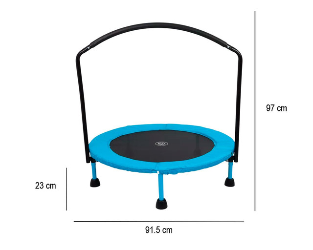 Foto 4 pulgar | Minitrampolín Infantil Frutivegie Individual Azul
