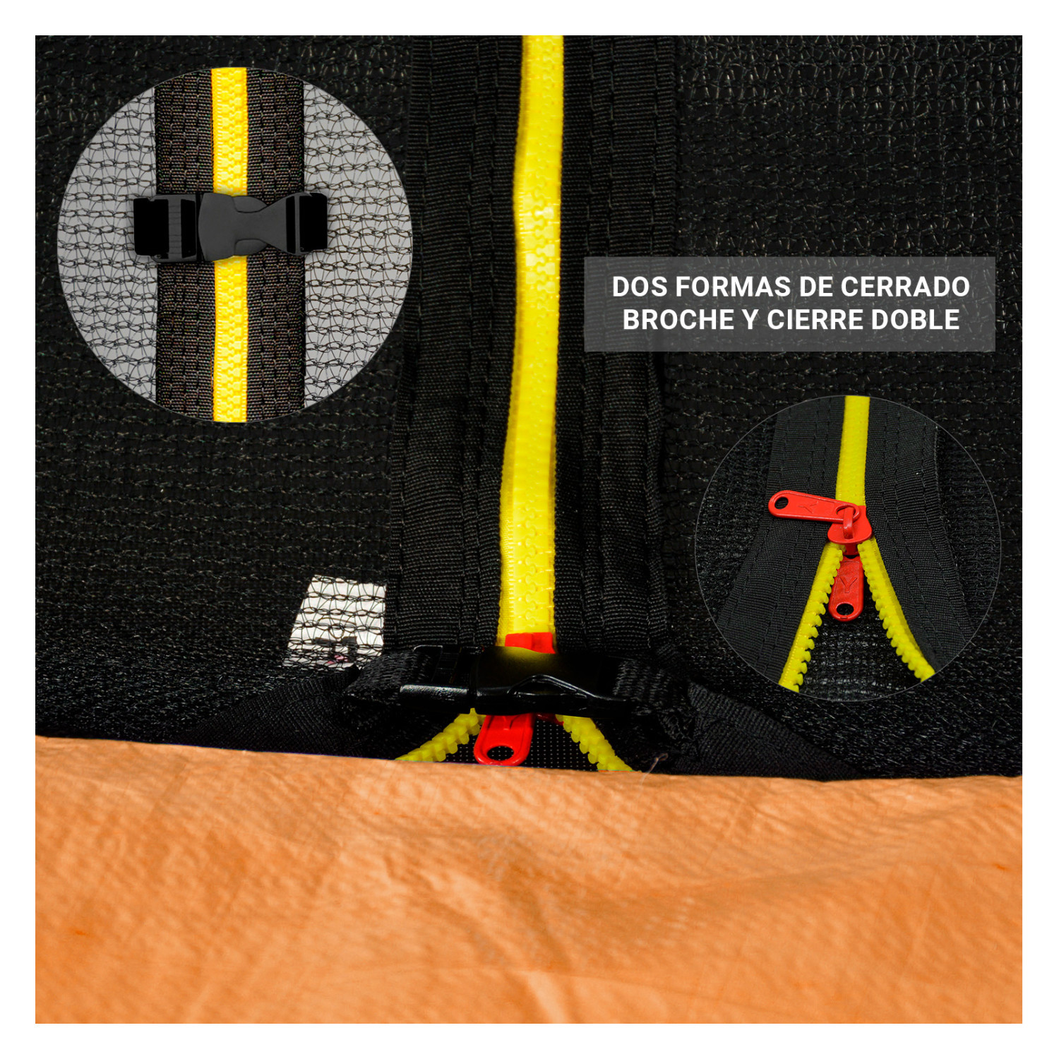 Foto 5 | Trampolin Brincolin 4.2m Reforzado Rudo Tumbling Red 14 Pies Little Monkey
