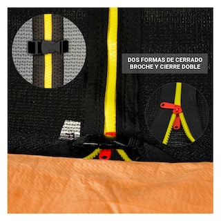 Foto 5 | Trampolin Brincolin 4.2m Reforzado Rudo Tumbling Red 14 Pies Little Monkey