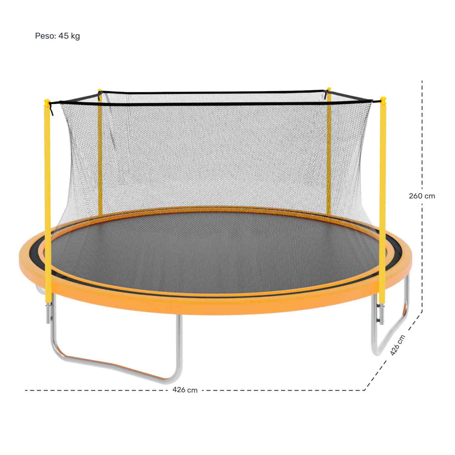 Foto 7 | Trampolin Brincolin 4.2m Reforzado Rudo Tumbling Red 14 Pies Little Monkey
