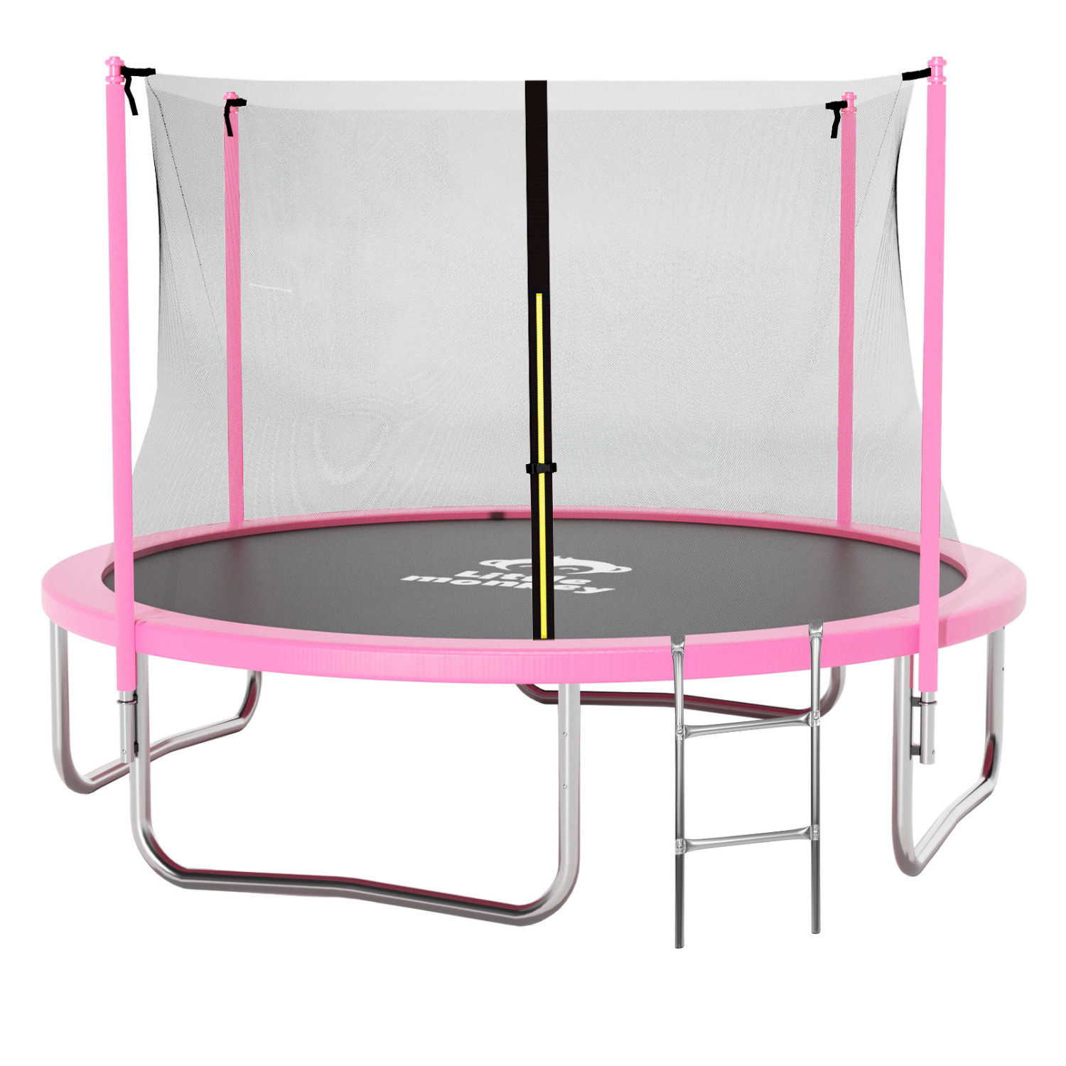 Trampolin Brincolin 10ft 3m Red Seguridad Rosa + Escalera Regalo Little Monkey