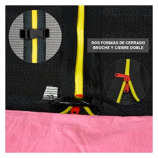 Foto 4 | Trampolin Brincolin 10ft 3m Red Seguridad Rosa + Escalera Regalo Little Monkey