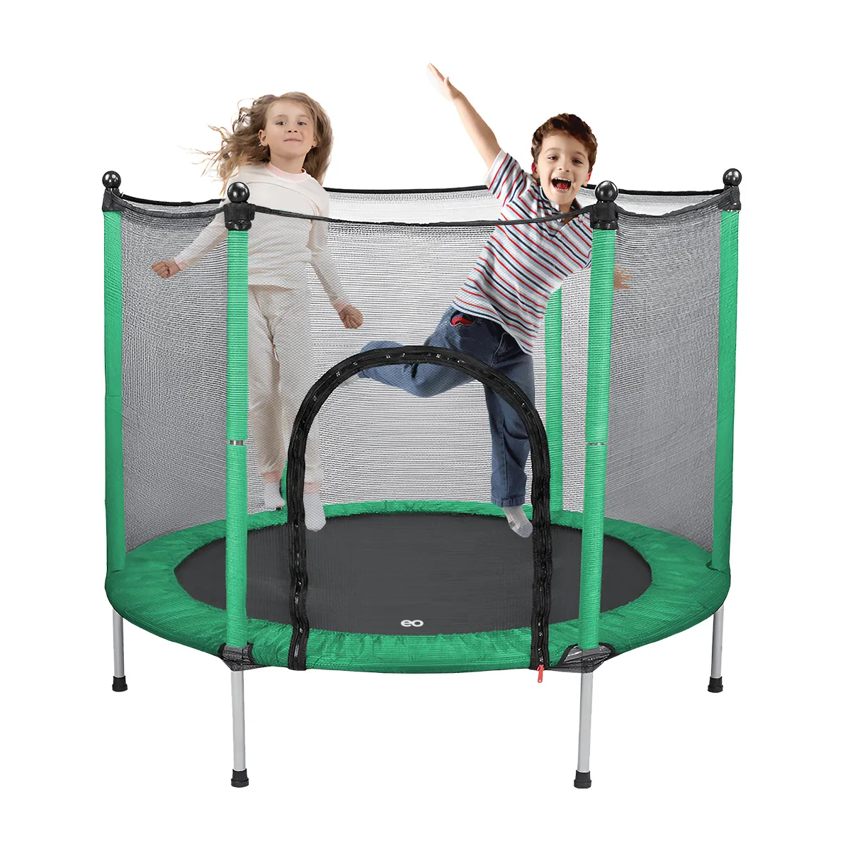 Foto 2 pulgar | Brincolín Trampolín Para Niños De Acero, De Diámetro 140 Cm Y Alto 118 Cm Eo Safe Imports Esi-19247 Verde