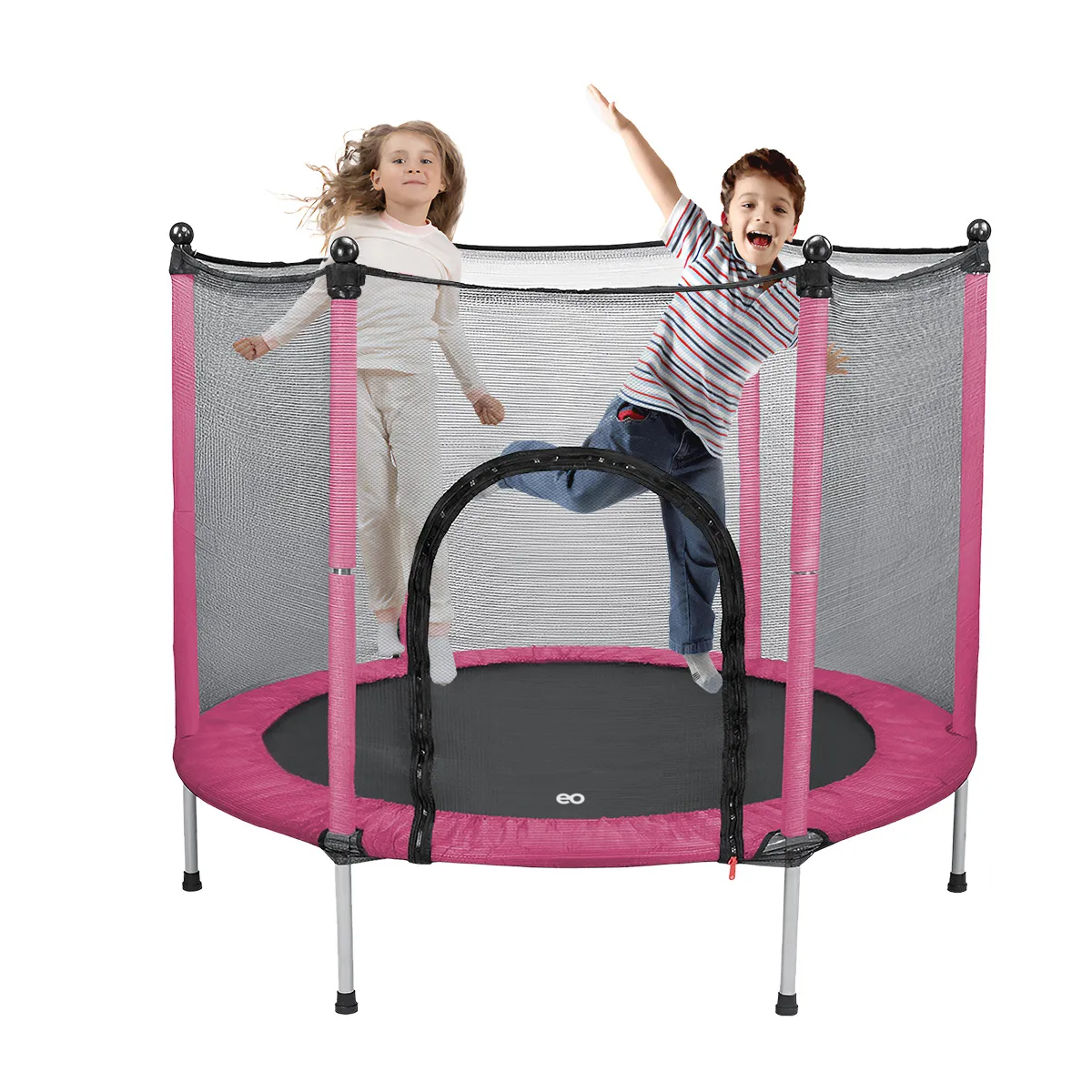 Foto 1 | Brincolín, Trampolín Infantil Estructura De Acero Eo Safe Imports Esi-19246 Rosa