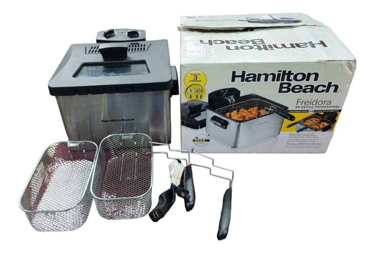 Freidora Hamilton Beach 35034 12tazas Acero Inoxidable