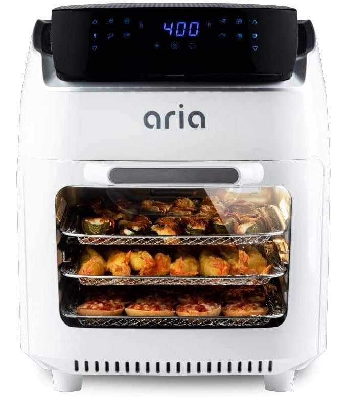 Aria Horno Tostador Freidora Premium C/pantalla Tactil 10qt. $7,282