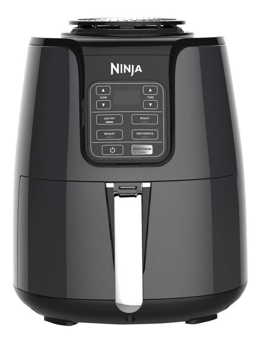 Freidora Eléctrica Sin Aceite Ninja Af100 4qt Negra Y Gris