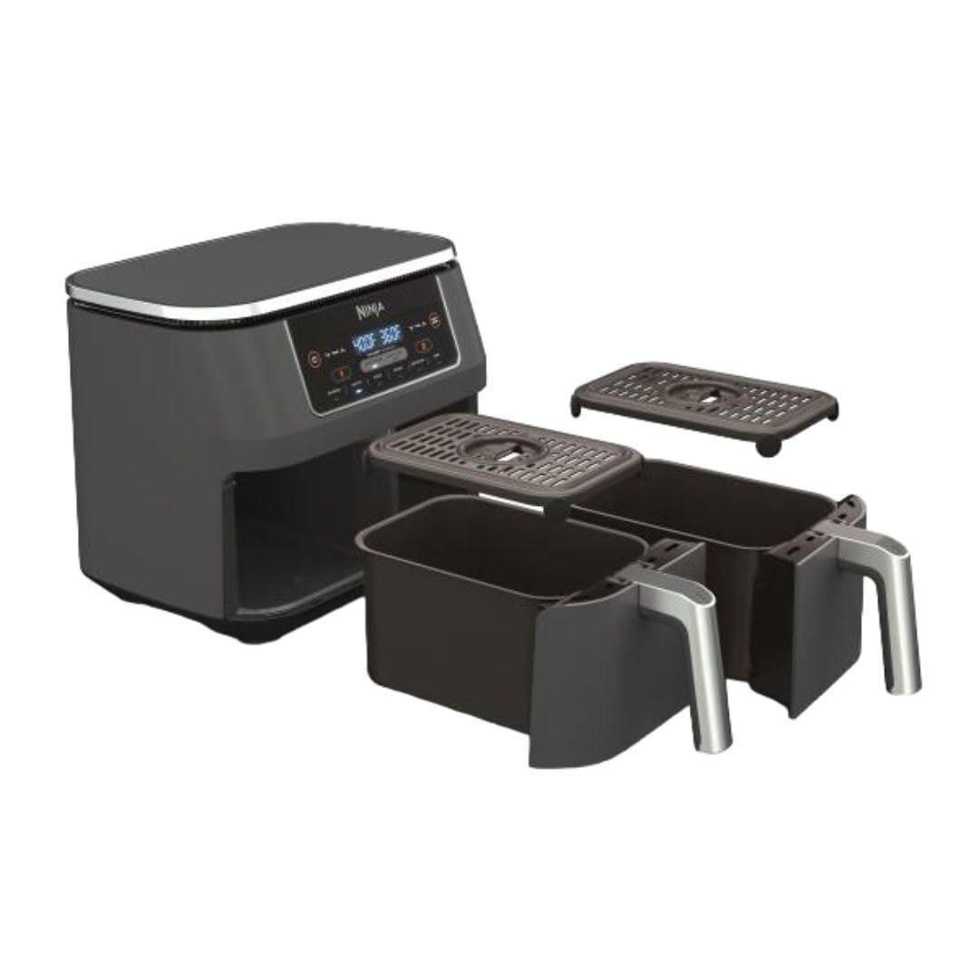 Air Fryer Ninja Dz201 Foodi 6 En 1, 8 Litros Con Tecnología Dualzone, Color Gris Oscuro - Venta Internacional.