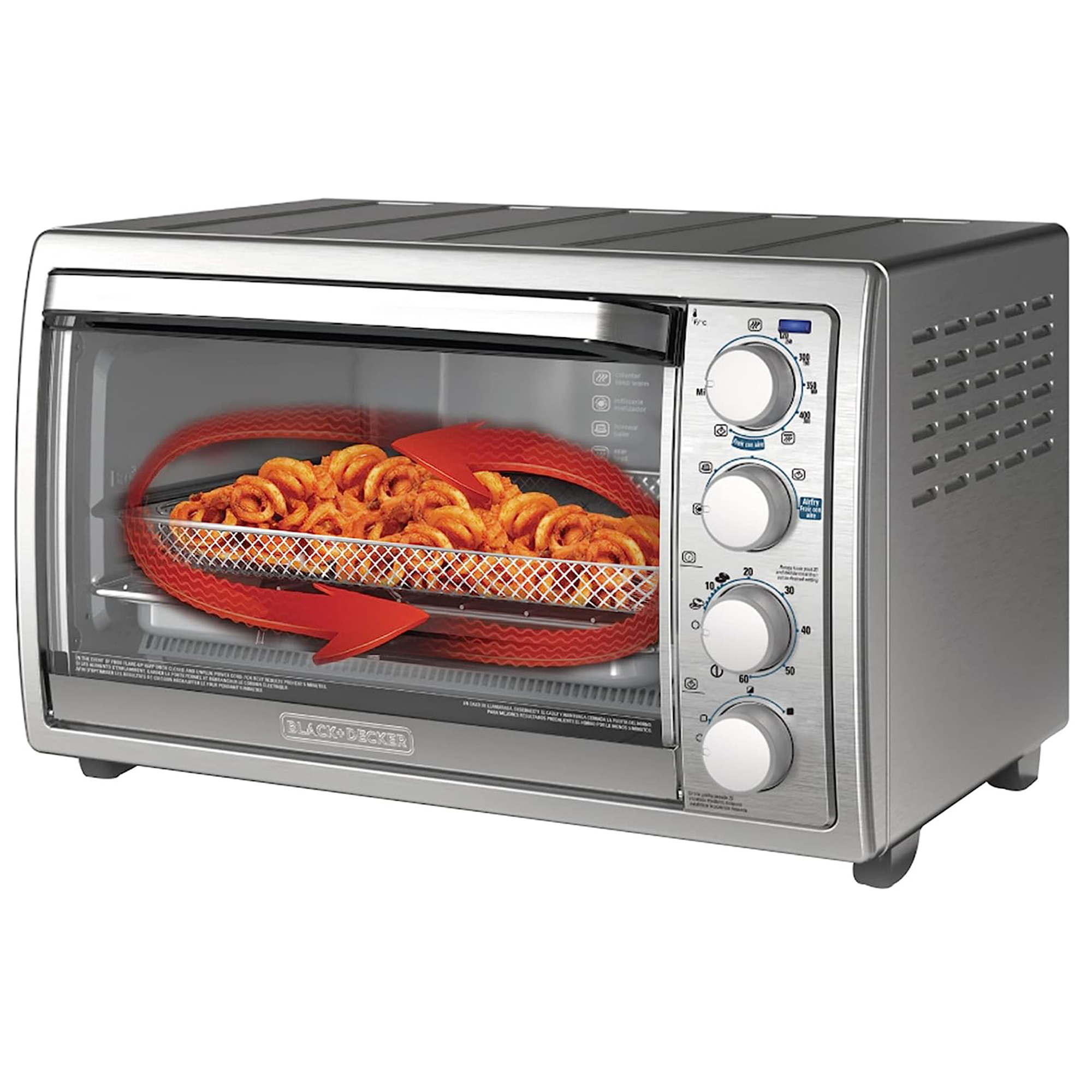 Foto 3 pulgar | Horno Freidora de Aire Black+Decker Plateado