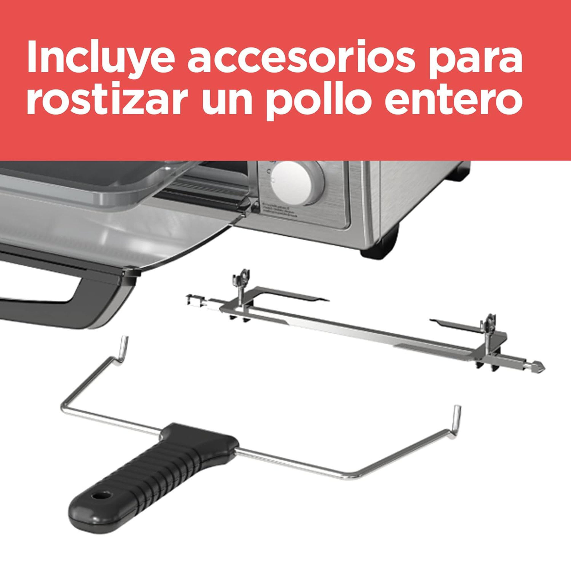 Foto 6 pulgar | Horno Freidora de Aire Black+Decker Plateado