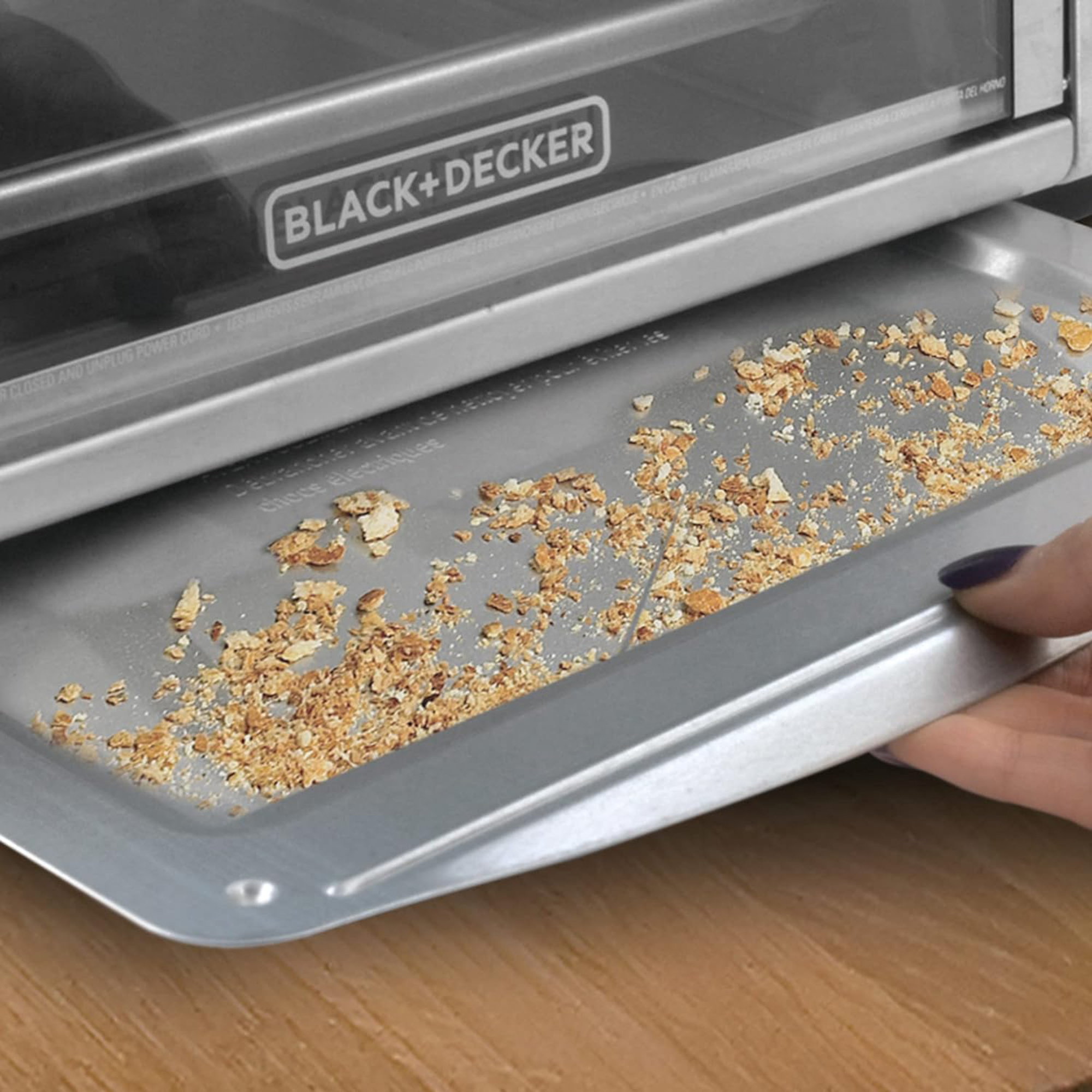 Foto 7 pulgar | Horno Freidora de Aire Black+Decker Plateado