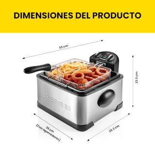 Foto 6 | Freidora de Aceite Chefman Tamaño Jumbo de 4.5 L para Freír