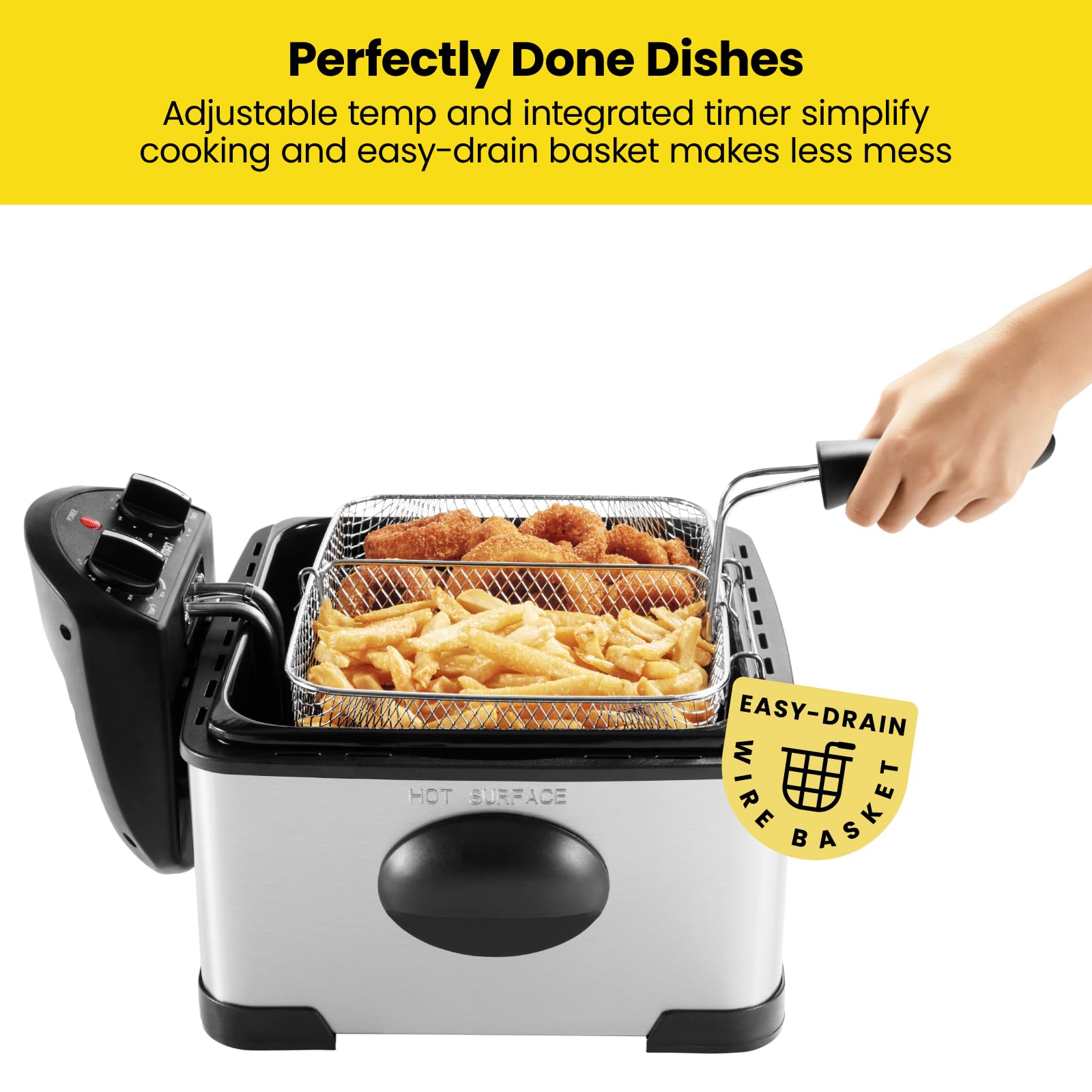 Foto 6 pulgar | Freidora Chefman Dual Cook Pro de 4.5 L-Venta Internacional