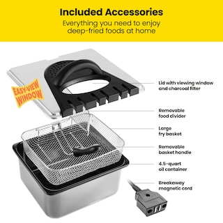 Foto 6 | Freidora Chefman Dual Cook Pro de 4.5 L-Venta Internacional