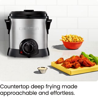 Foto 2 | Freidora Chefman Fry Guy 1 L con Cesta Extraíble Acero Inoxidable - Venta Internacional