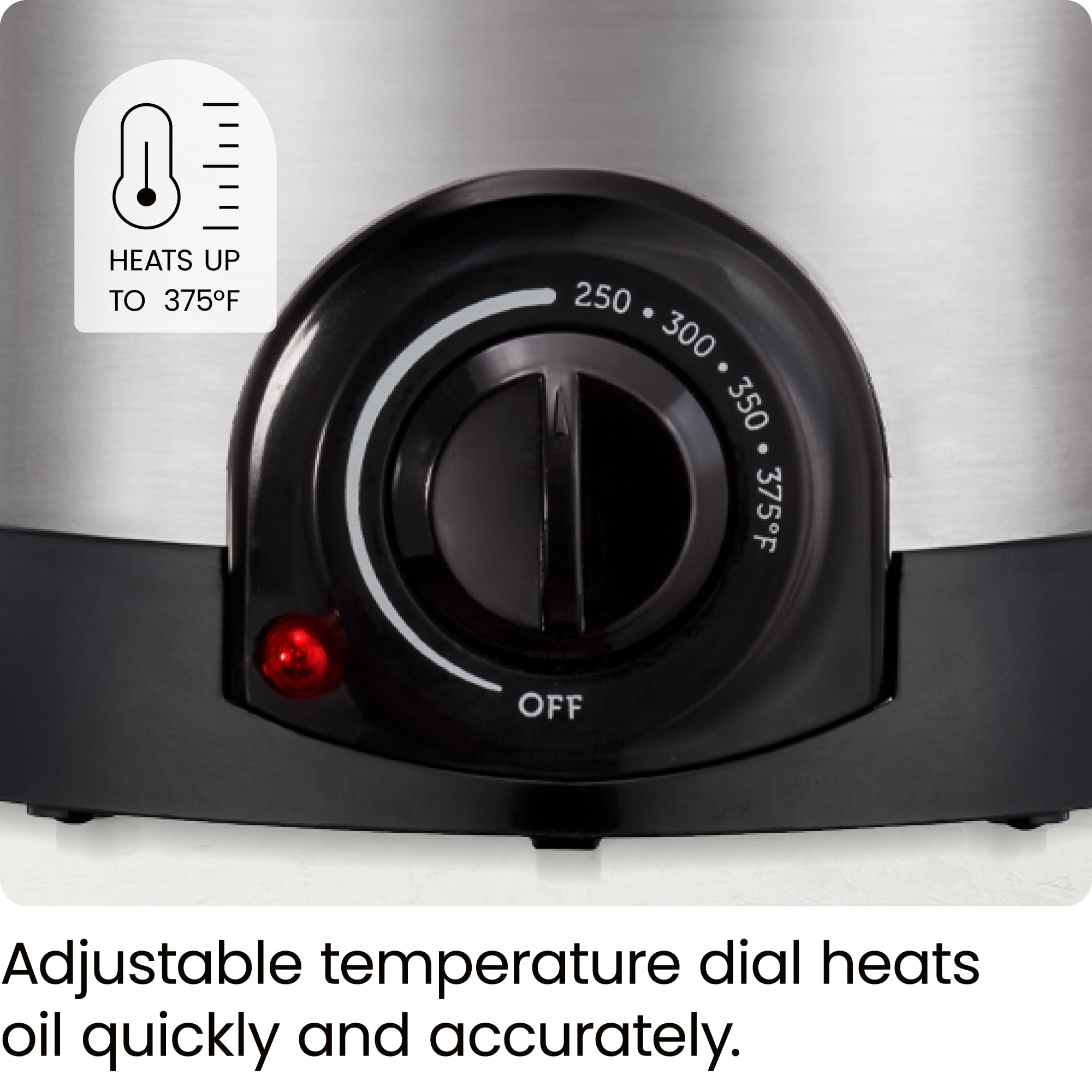 Foto 5 pulgar | Freidora Chefman Fry Guy 1 L con Cesta Extraíble Acero Inoxidable - Venta Internacional