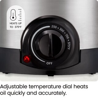 Foto 4 | Freidora Chefman Fry Guy 1 L con Cesta Extraíble Acero Inoxidable - Venta Internacional