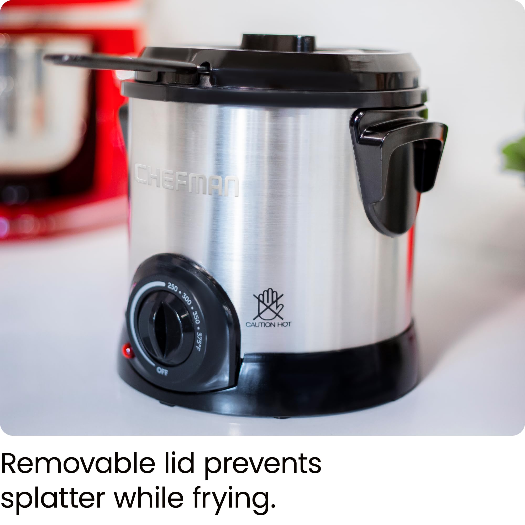 Foto 5 | Freidora Chefman Fry Guy 1 L con Cesta Extraíble Acero Inoxidable - Venta Internacional